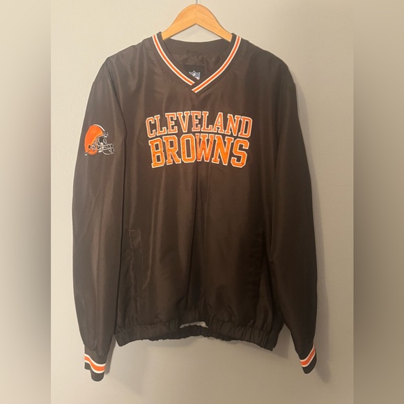 NFL Other - Cleveland Browns NFL Embroidered Windbreaker Pullover | Large Mens